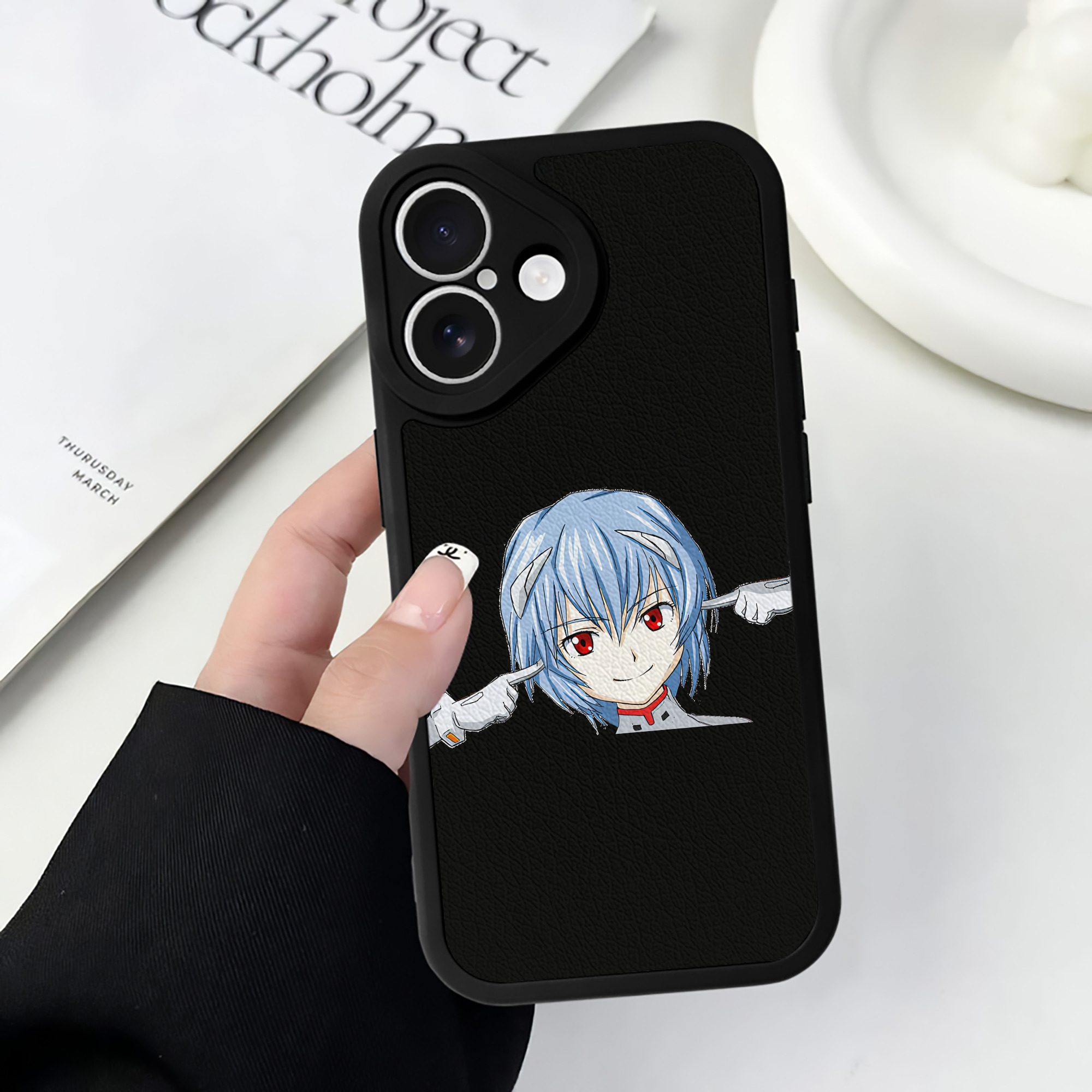（画像用） EVA 新世紀エヴァンゲリオン 【iPhone 16シリーズ対応】シリコンスマホケース（レザー調） 材質：シリコン